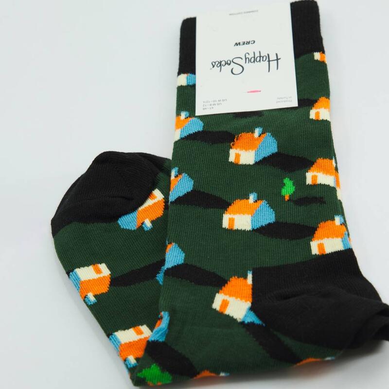 Calcetines Hombre Happy Socks Neighbours Verde