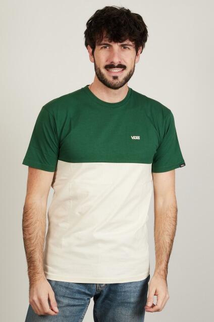 Camiseta Vans Modelo Colorblock Tee Cor Verde 5/5