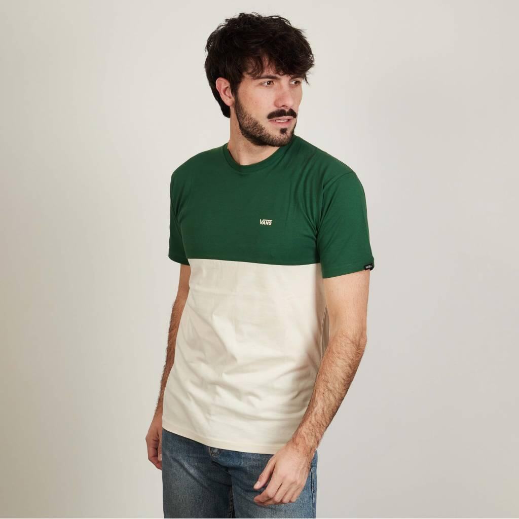 Camiseta Vans Modelo Colorblock Tee Cor Verde 2/5