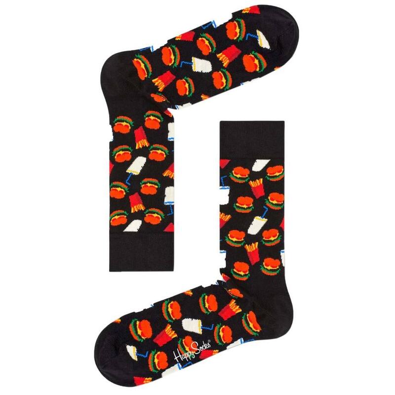 Calcetines Hombre Happy Socks Hamburger Sock Azul