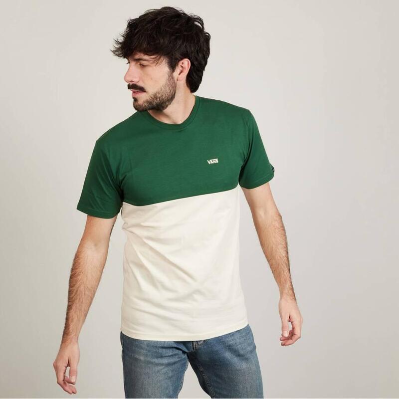 Camisetas Hombre Vans Colorblock Tee Verde