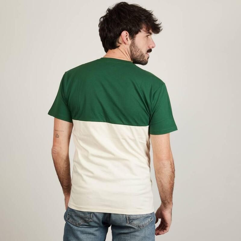 Camisetas Hombre Vans Colorblock Tee Verde