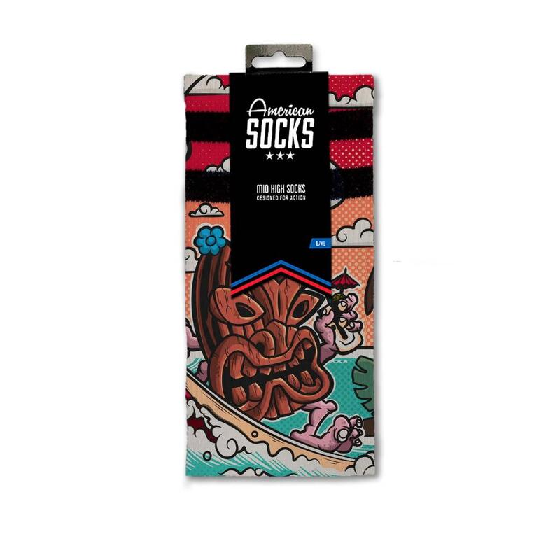 Calcetines Hombre American Socks Tiki Surf Multicolor