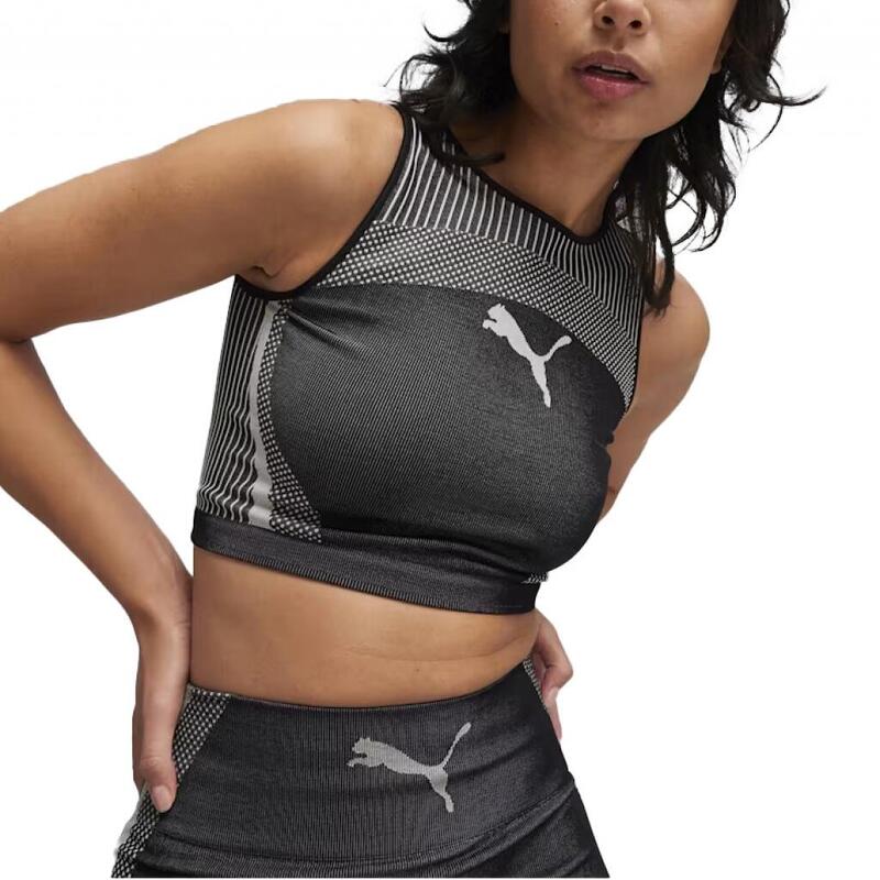 Camisetas Mujer Puma To Crop Top Negro