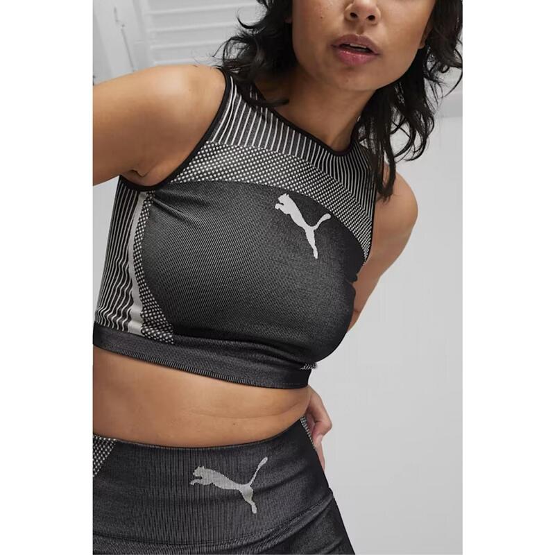 Camisetas Mujer Puma To Crop Top Negro