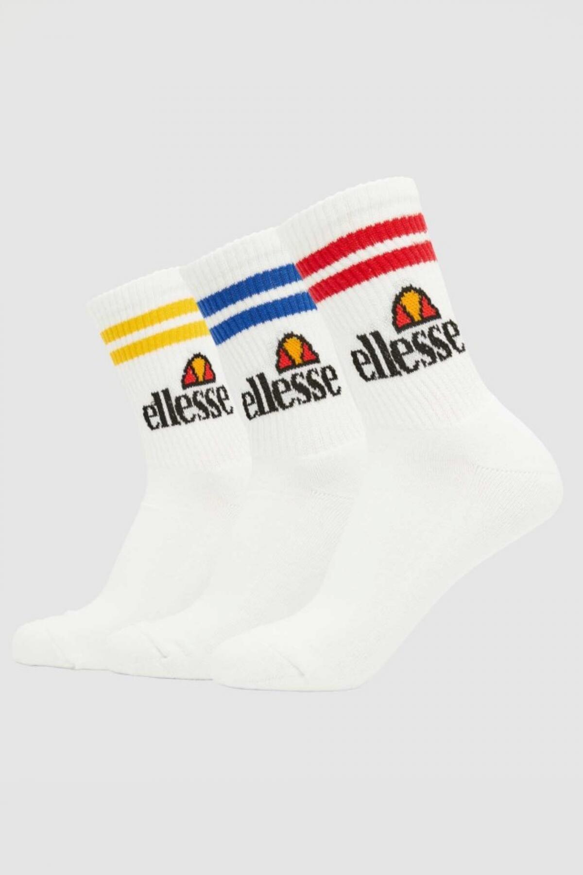 Calcetines Hombre Ellesse Pullo Pack 3 Socks Blanco 4/5