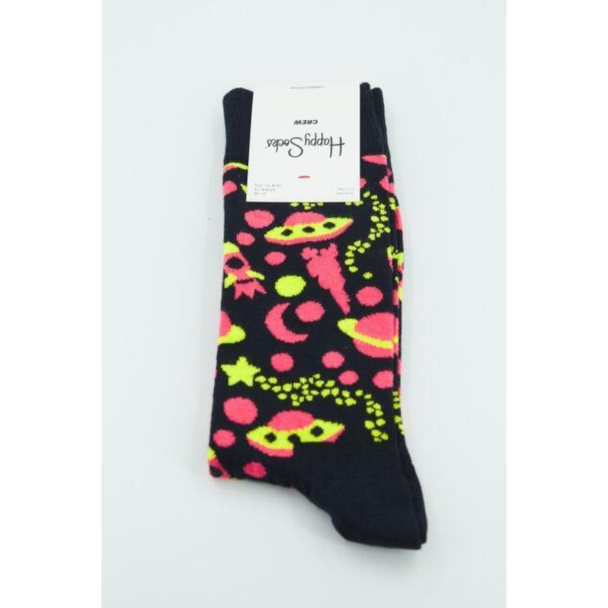 Calcetines Hombre Happy Socks Into Space Sock Negro