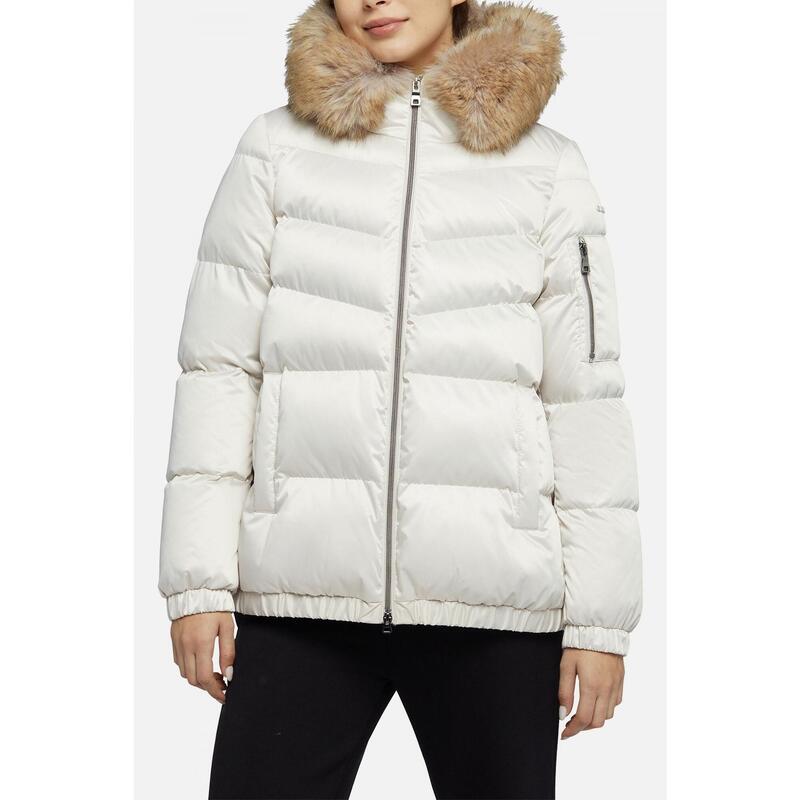 Chaqueta Mujer Geox W Zosma Mid Jkt Blanco