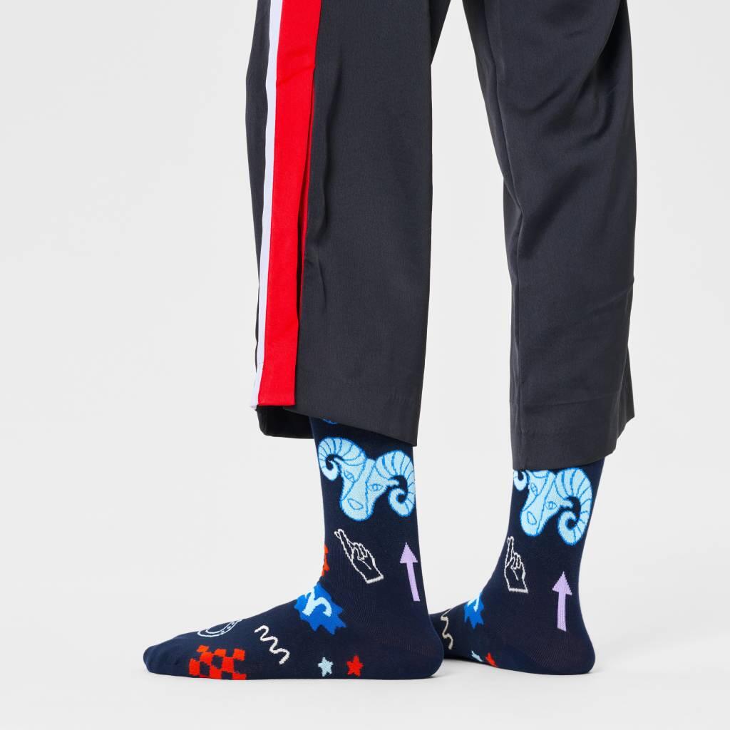 Meias Happy Socks Modelo Aries Sock Cor Azul 2/5