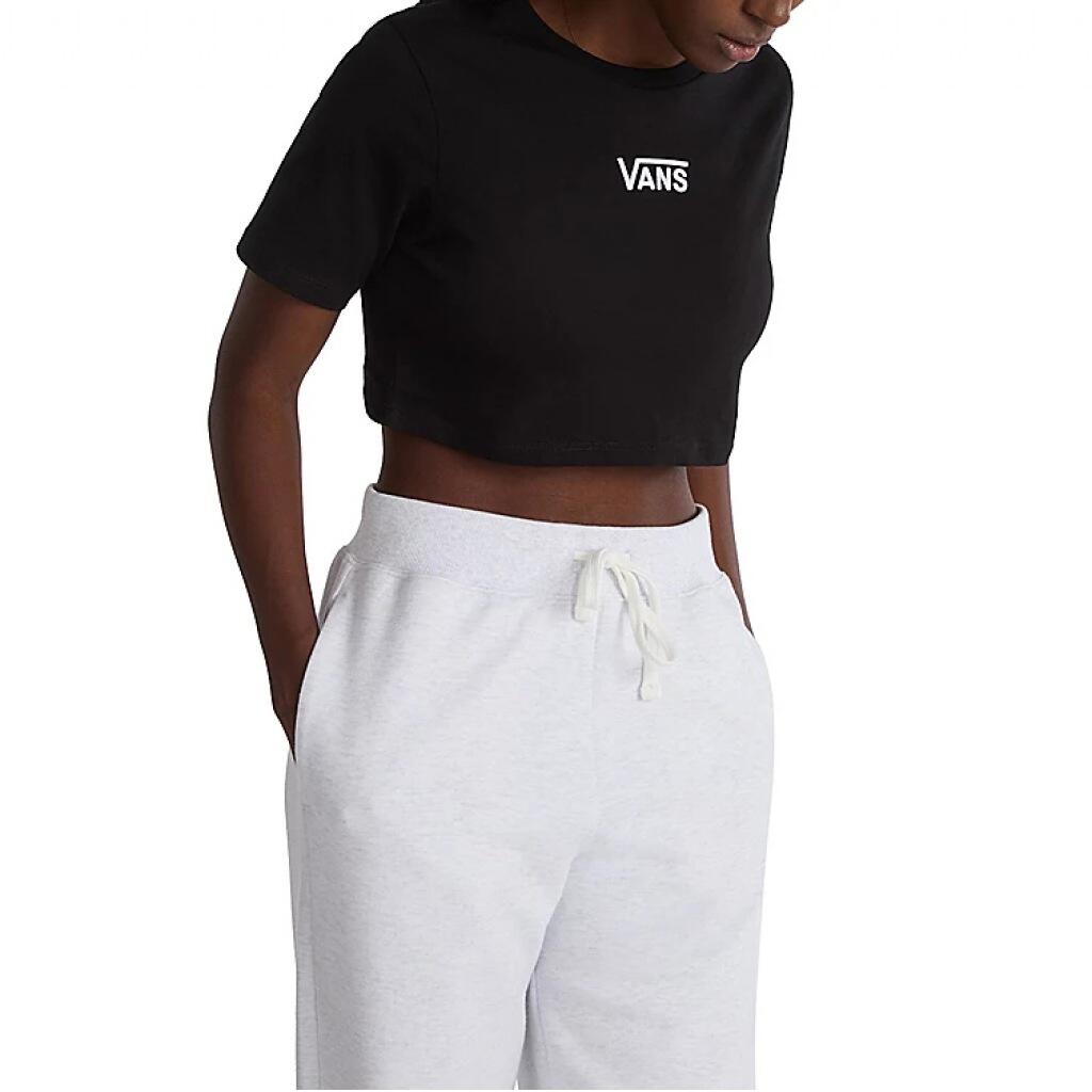 VANS Camisetas Mujer Vans Camisetas Mujer Vans Flying V Crew Crop Ii Negro Negro