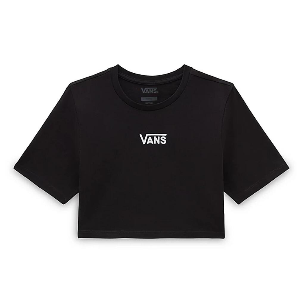 Camisetas Mujer Vans Flying V Crew Crop Ii Negro 2/5