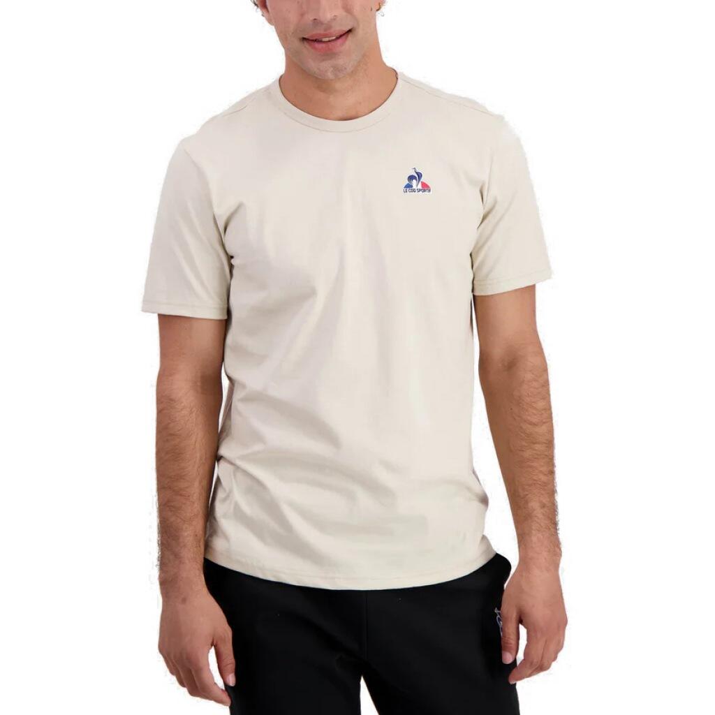 T-shirt Le Coq Sportif Modèle Ess Te Ss N Couleur Beige 1/5