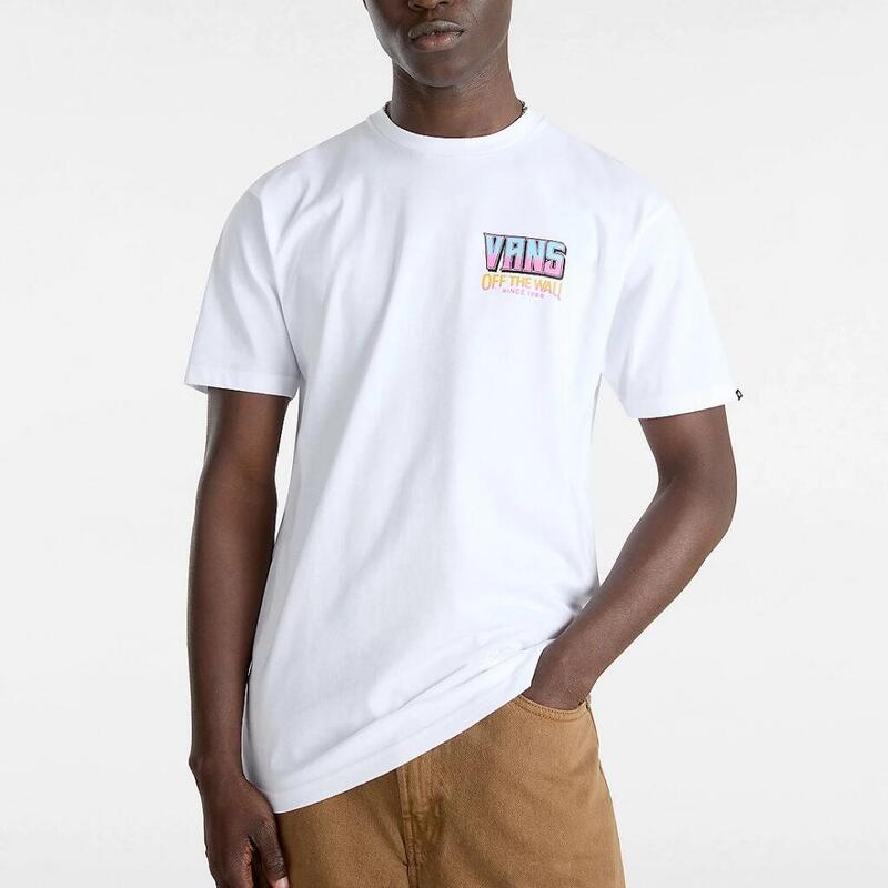 Camisetas Hombre Vans Palm Cheers Classic Ss Blanco