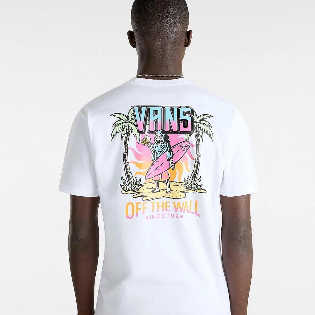 T-Shirt Vans Palm Cheers Classic Ss Branco 3/5