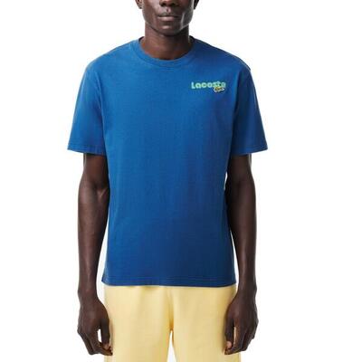 Camisetas Hombre Lacoste Th7544 Azul