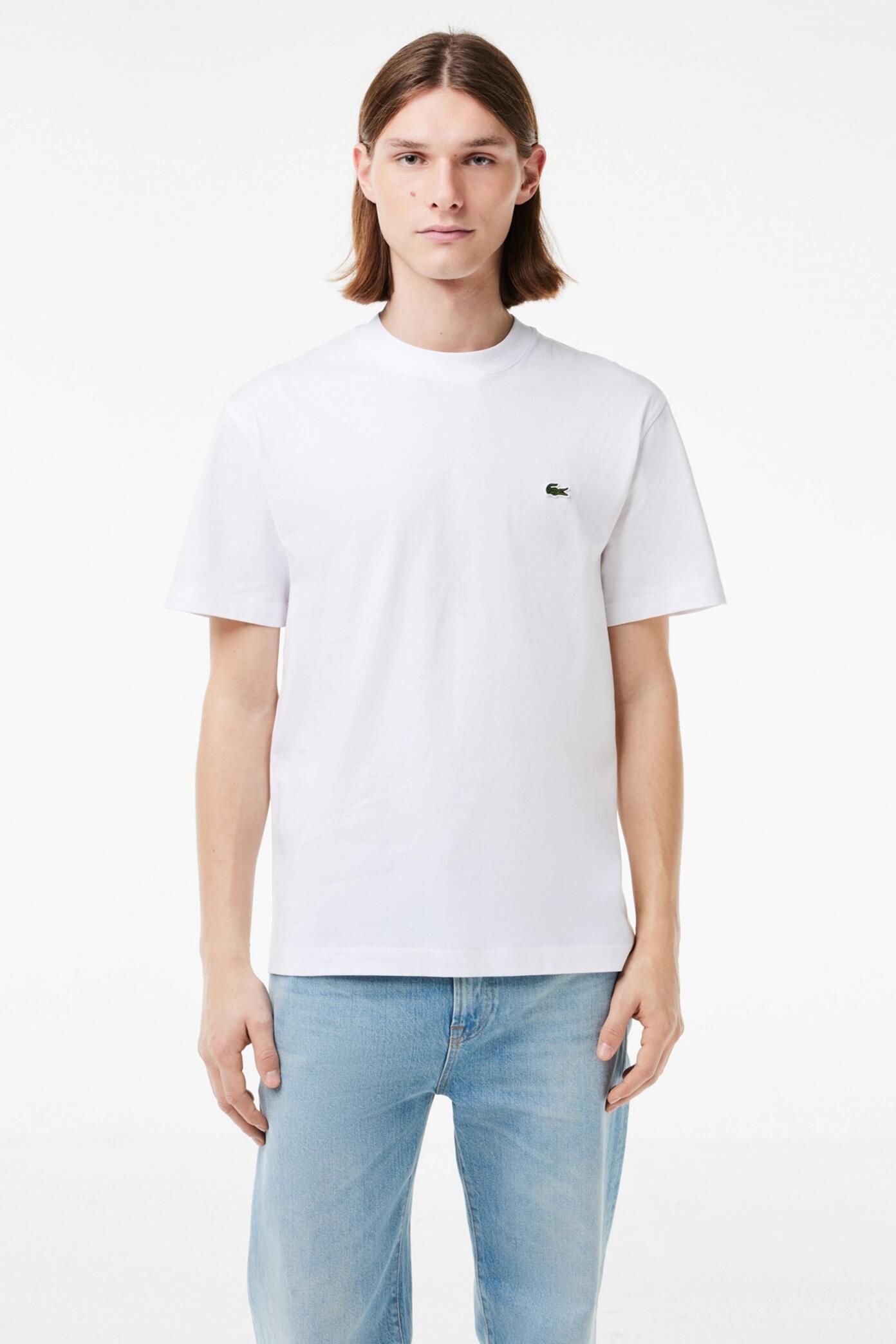 T-shirt Lacoste Modèle Th7318 Tee-shirt Couleur Blanc 5/5