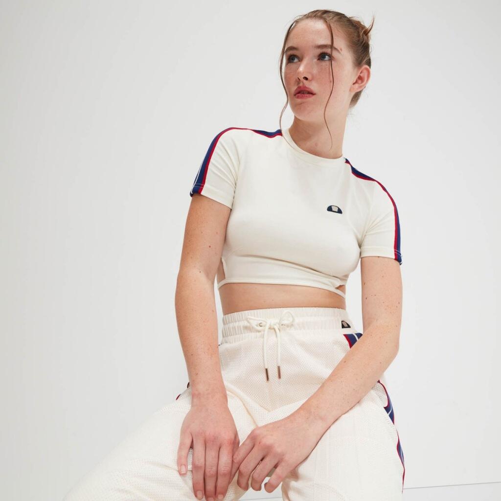 T-shirt Ellesse Modèle Maldonado Crop T Shirt Couleur Blanc 4/5
