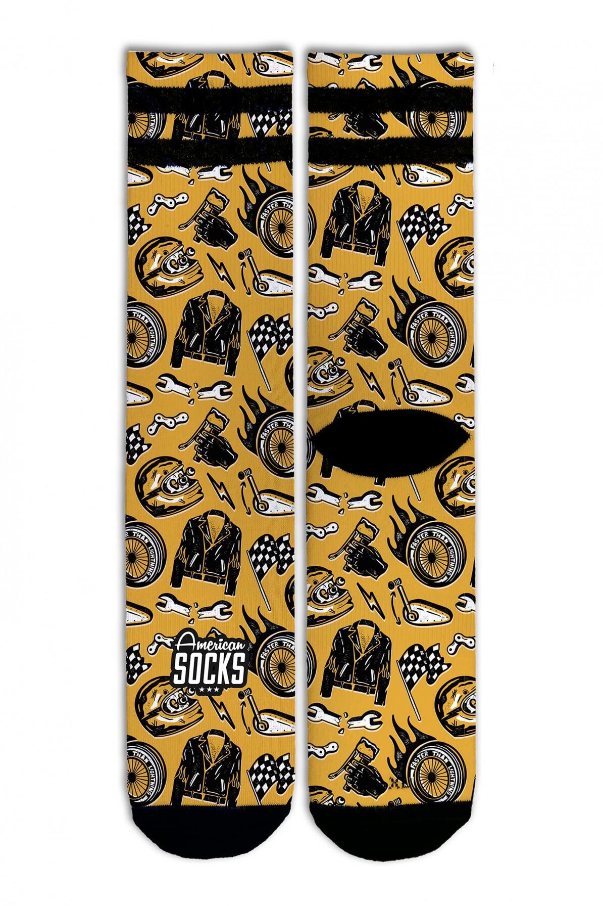 Socken American Socks Modell Cafe Racer Farbe Mehrfarbig 5/6