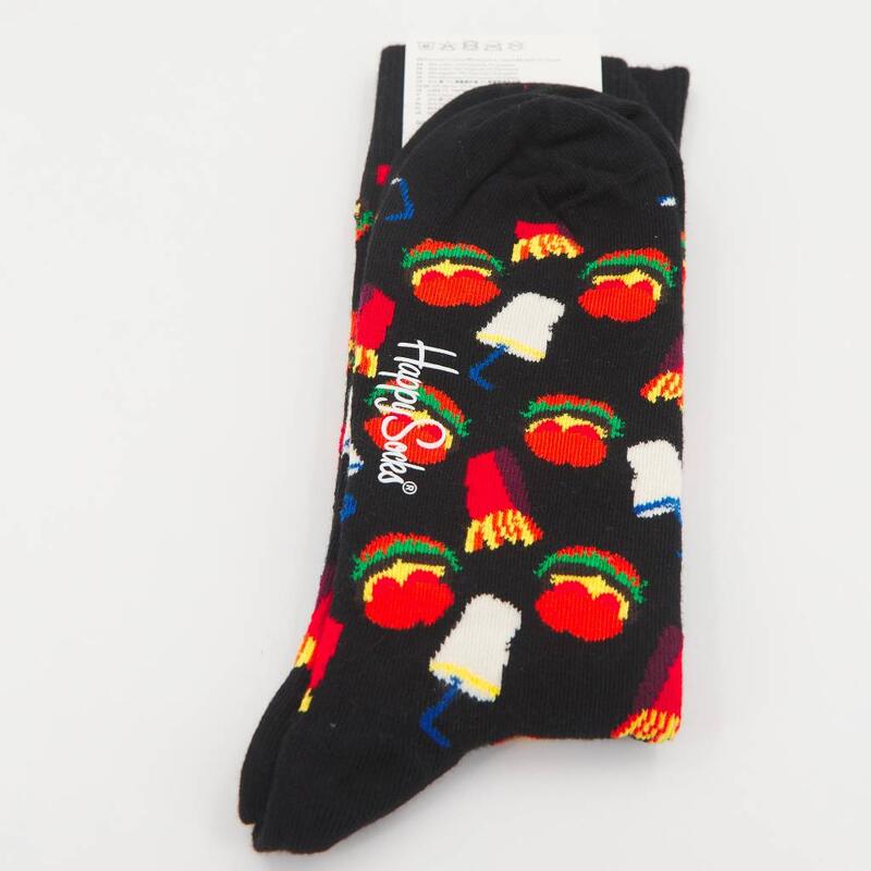 Calcetines Hombre Happy Socks Hamburger Multicolor