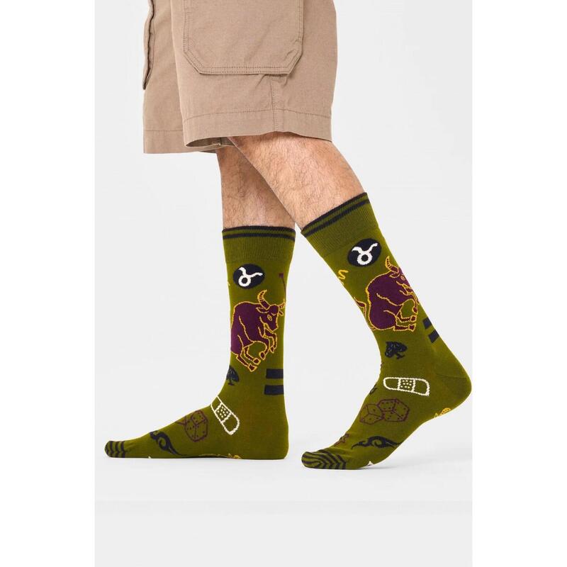 Calcetines Hombre Happy Socks Taurus Sock Verde