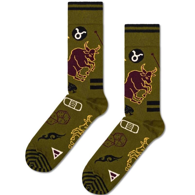 Calcetines Hombre Happy Socks Taurus Sock Verde