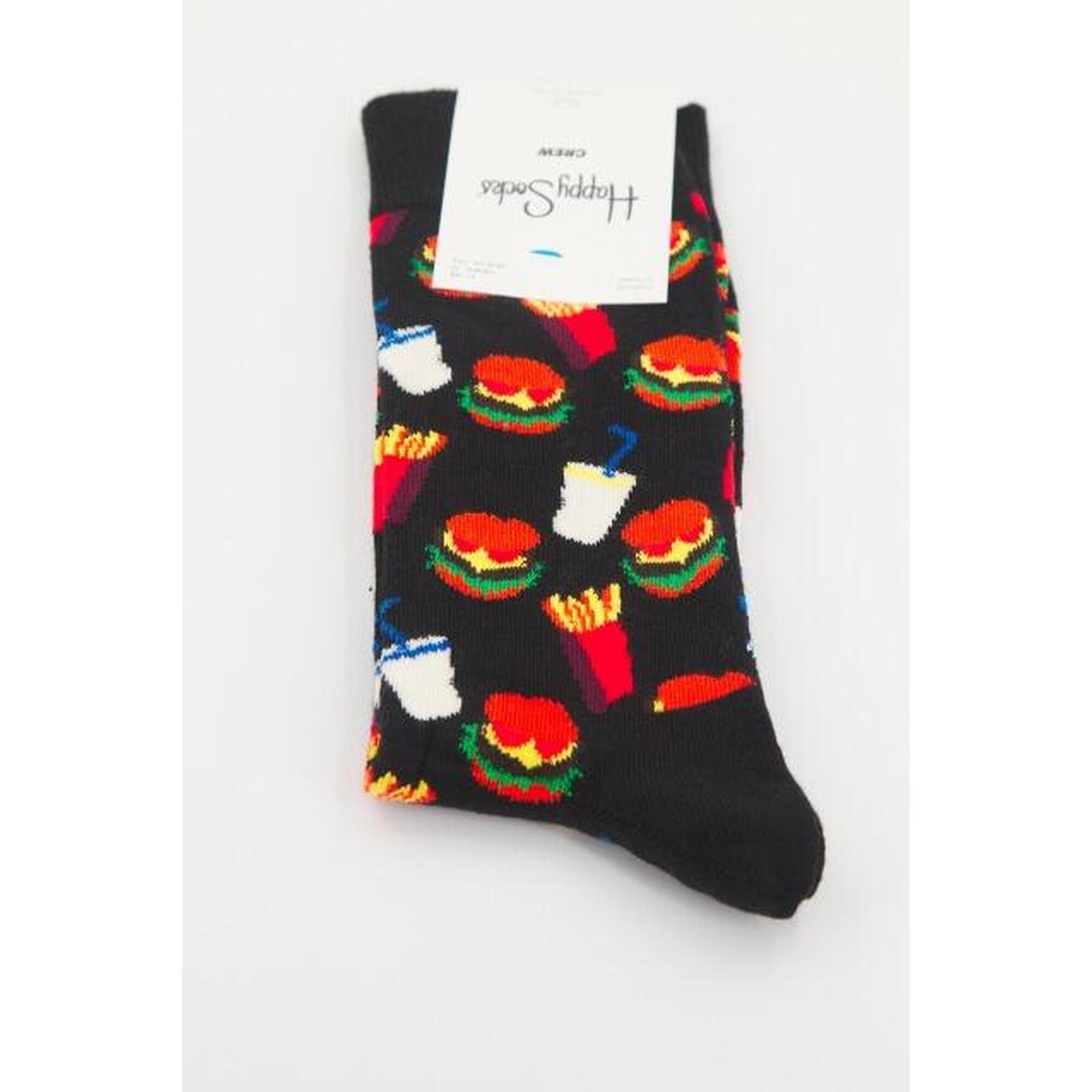 Calcetines Hombre Happy Socks Hamburger Multicolor