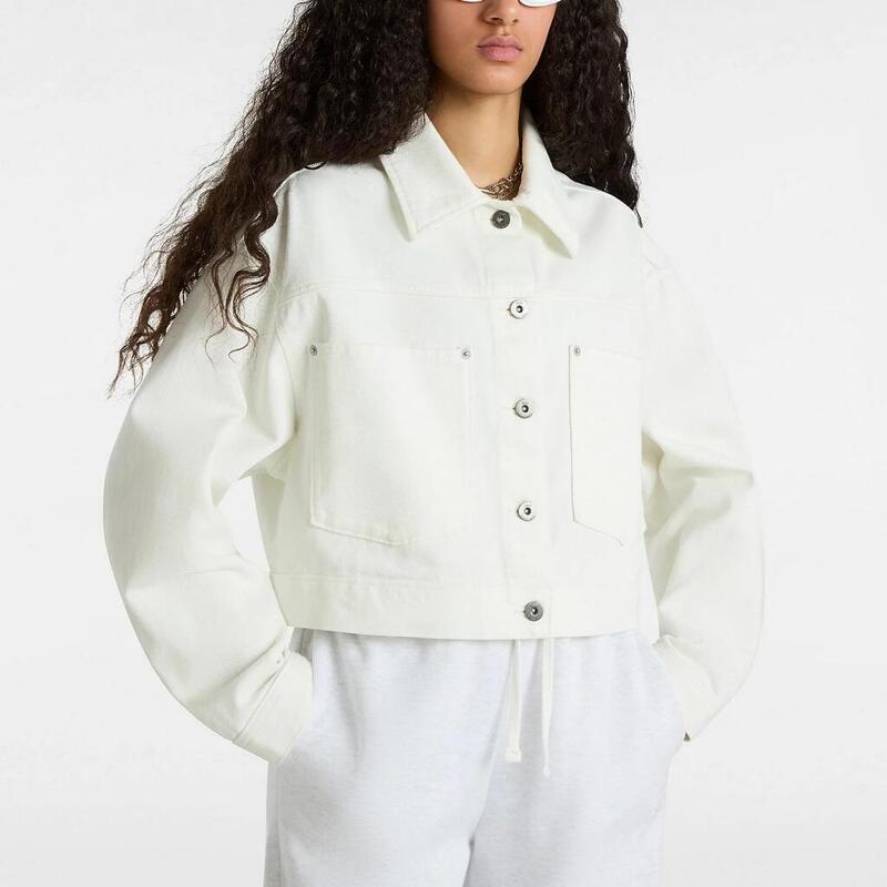 Chaqueta Mujer Vans Raynes Crop Trucker Ja Blanco