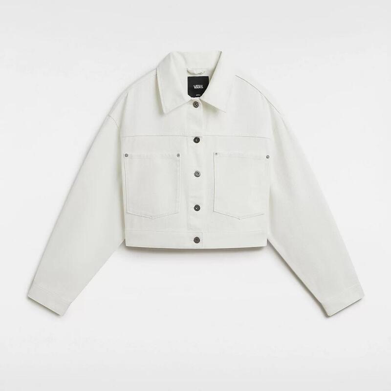 Chaqueta Mujer Vans Raynes Crop Trucker Ja Blanco