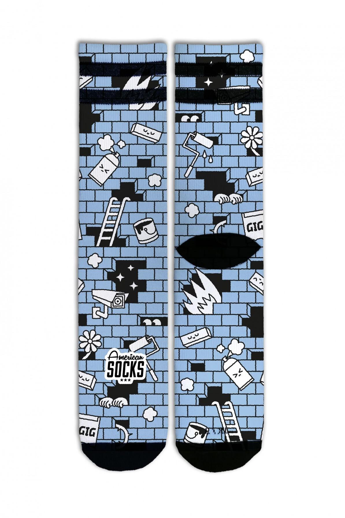 Calcetines Hombre American Socks The Wall Multicolor 5/5