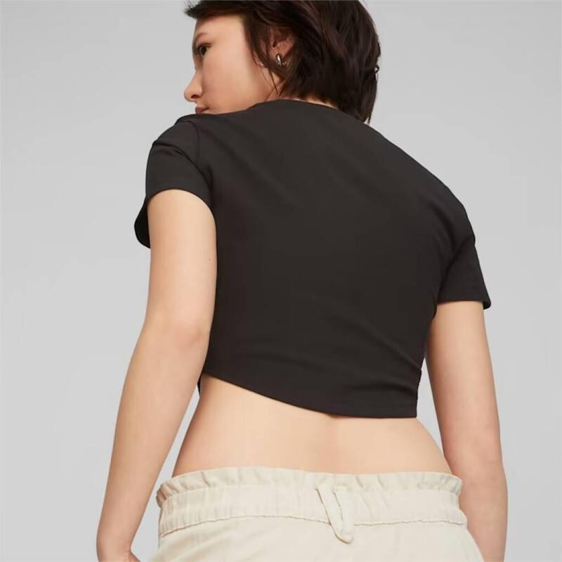 Camisetas Mujer Puma Dare To Cropped Slim Negro