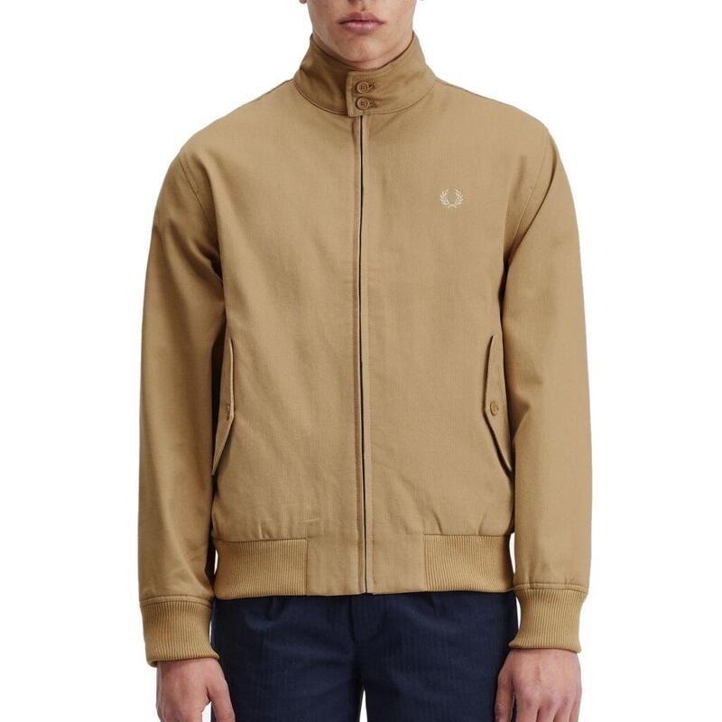 Chaquetas Hombre Fred Perry Cord Harrington Jacket Marron Claro