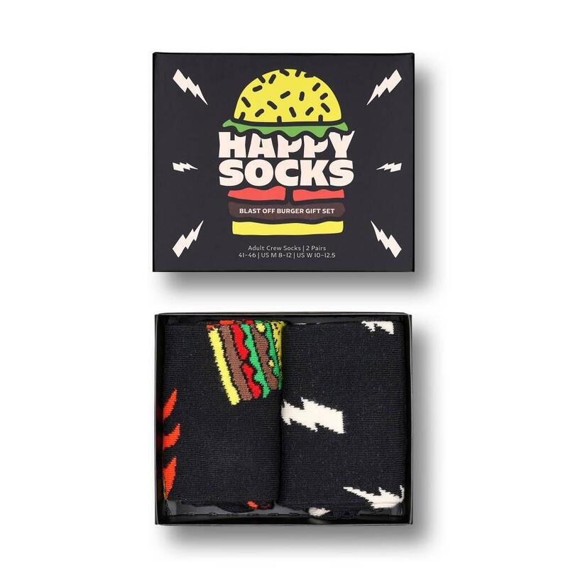 Calcetines Hombre Happy Socks 2-pack Blast Off Burger Soc Multicolor