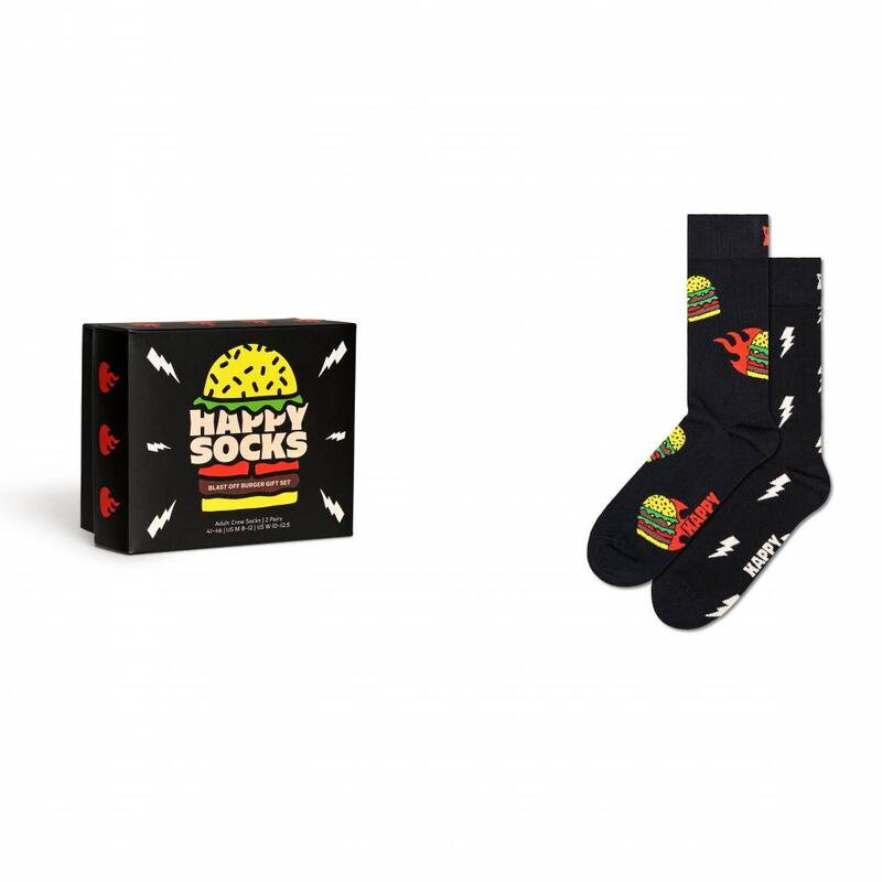 Calcetines Hombre Happy Socks 2-pack Blast Off Burger Soc Multicolor