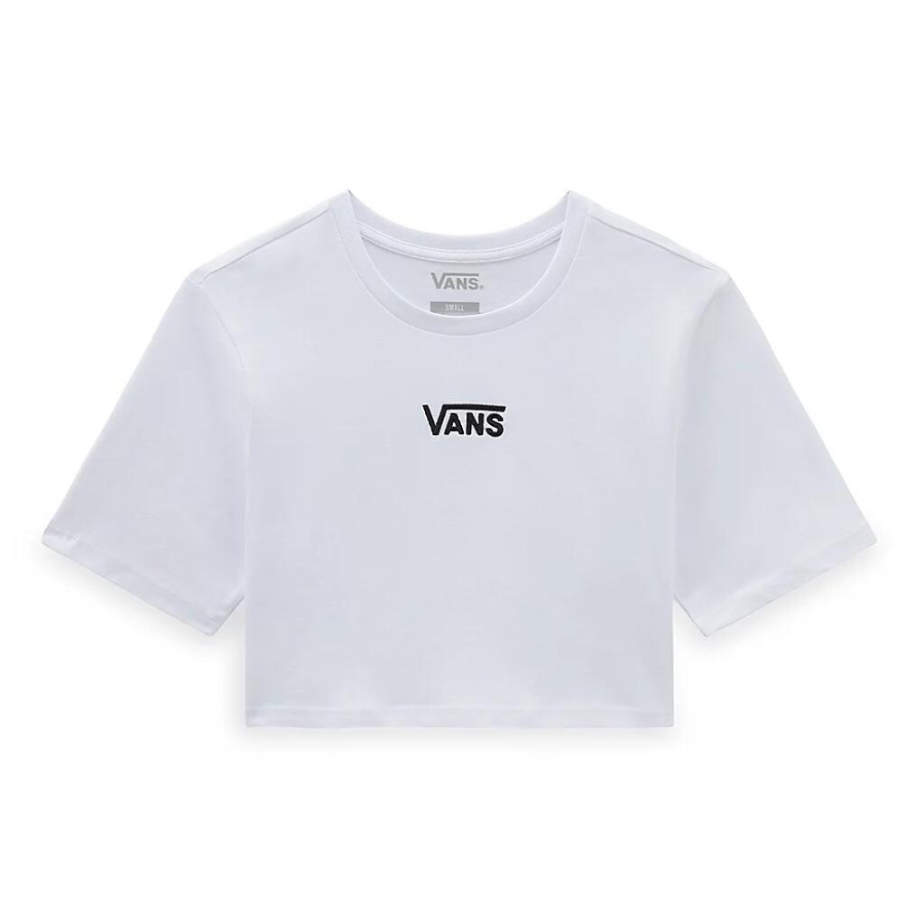 Maglietta Vans Modello Flying V Crew Crop Ii Colore Bianco 2/5