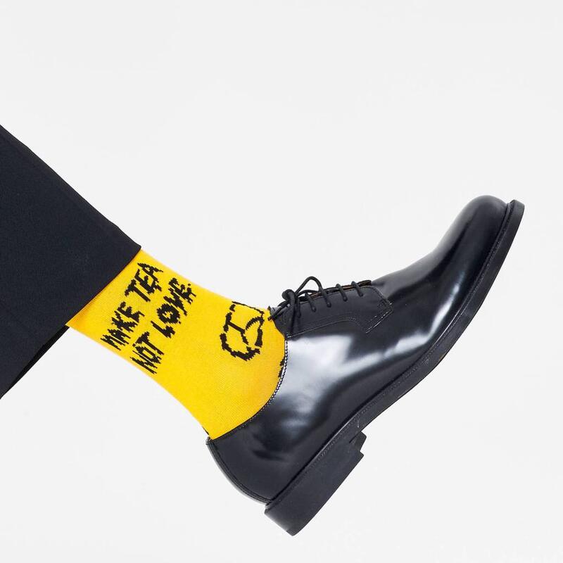 Calcetines Hombre Happy Socks Mpy01 2200 Amarillo