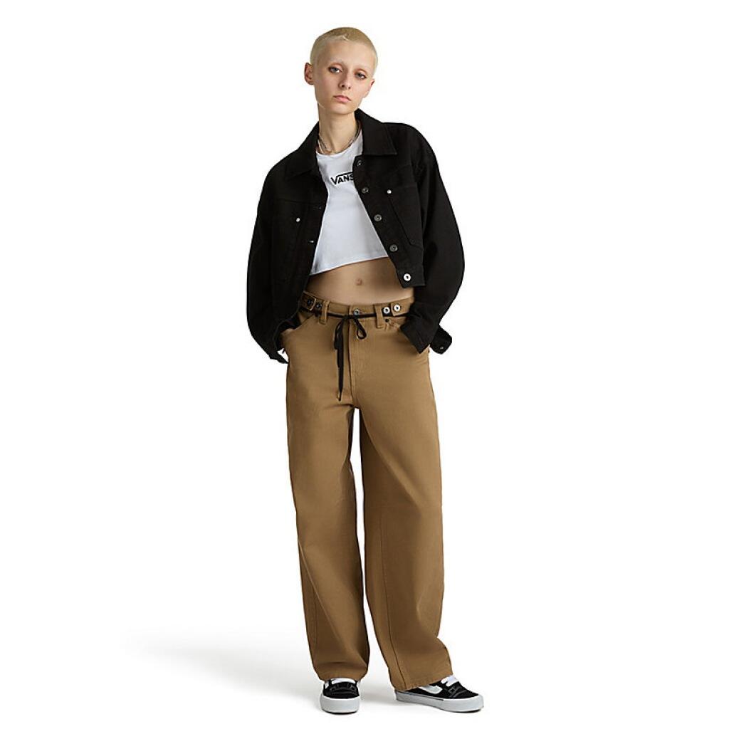 Maglietta Vans Modello Flying V Crew Crop Ii Colore Bianco 4/5