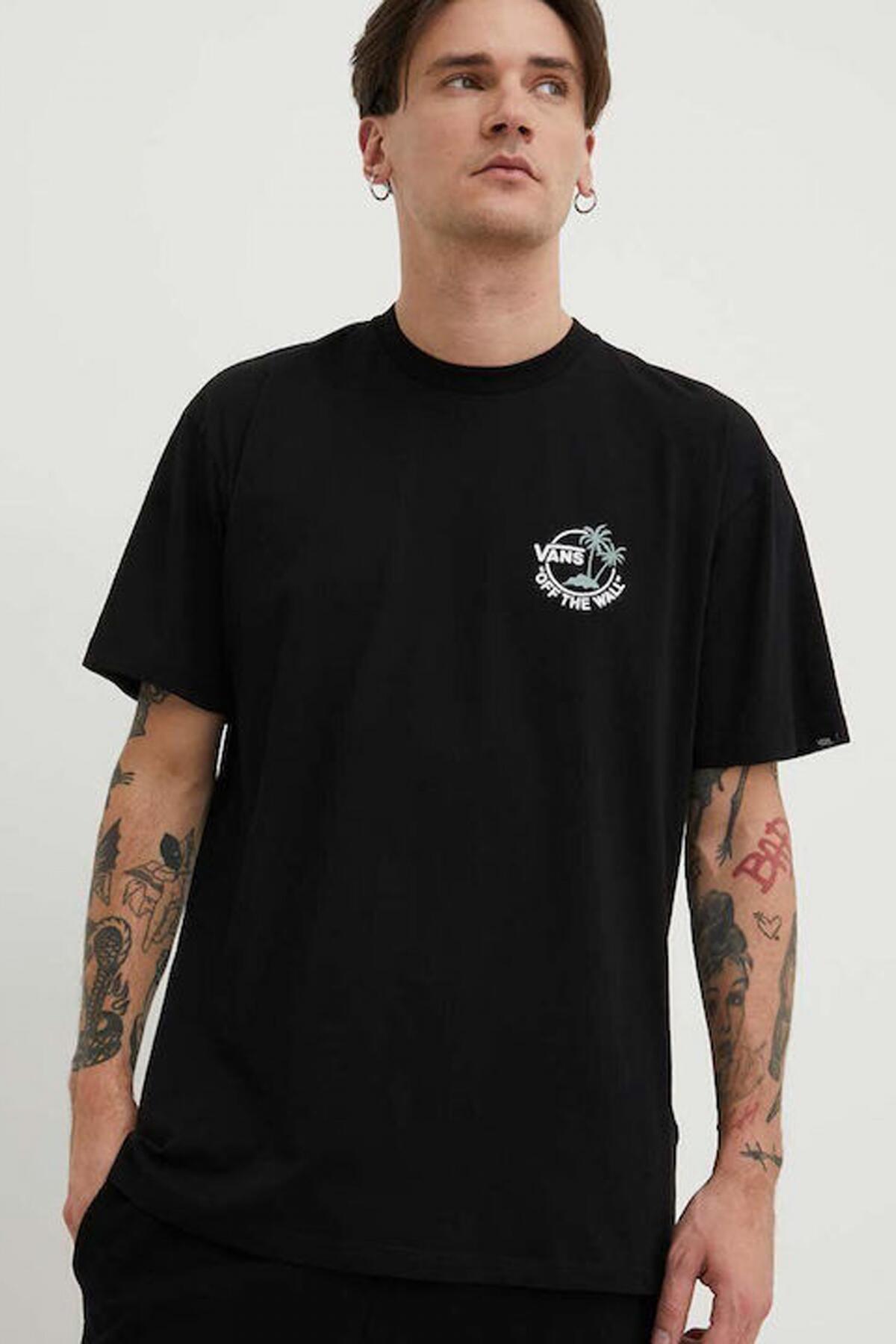 Camiseta Vans Modelo Classic Mini Dual Palm Cor Preto 5/5