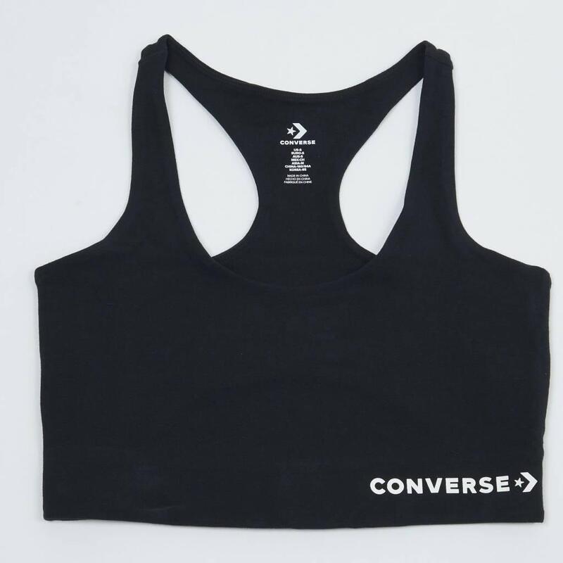 Camisetas Mujer Converse Wordmark Negro