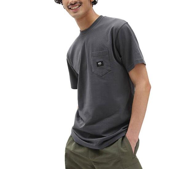 T-shirt Donna Vans Woven Patch grigio