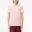 Lacoste Modèle L1212 Short Sleeved Ribbed Collar S Couleur Rose