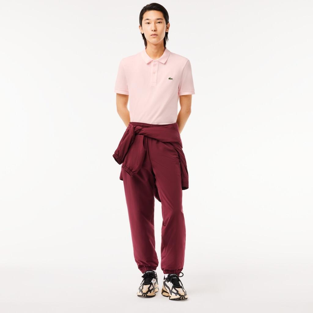 Polos Hombre Lacoste L1212 Short Sleeved Ribbed Collar S Rosa 4/7