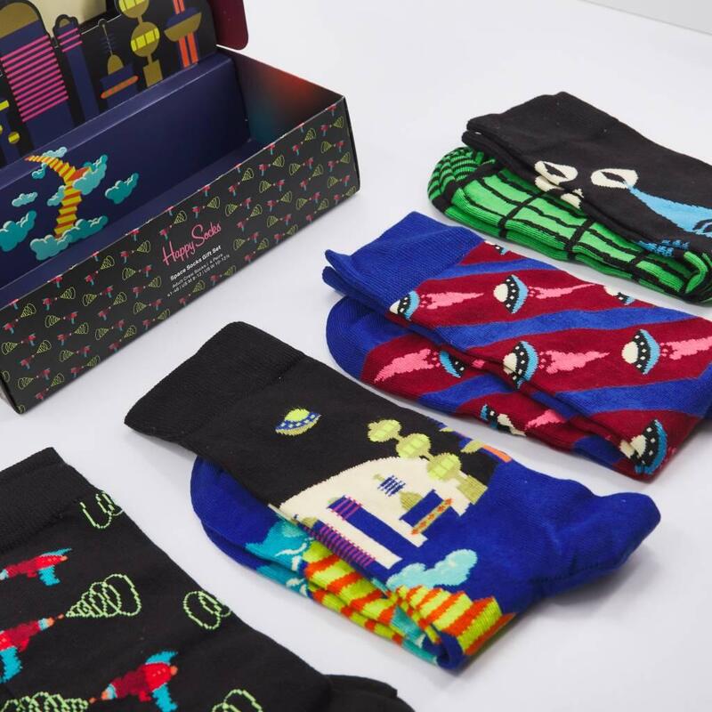 Calcetines Hombre Happy Socks Pack Space Multicolor