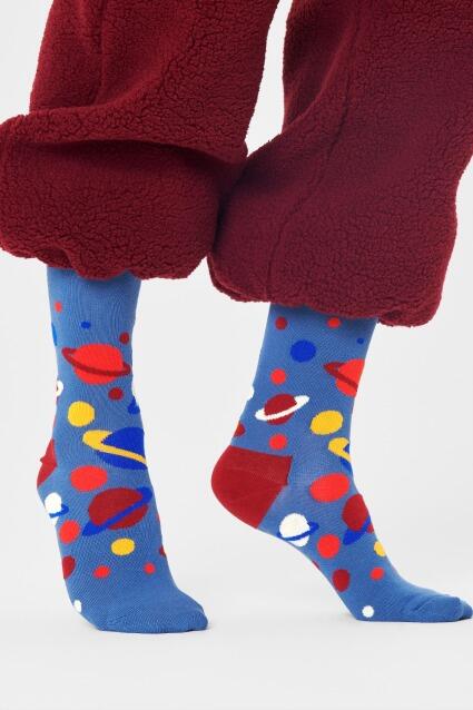 Meias Happy Socks Modelo The Milky Way Cor Azul 5/5