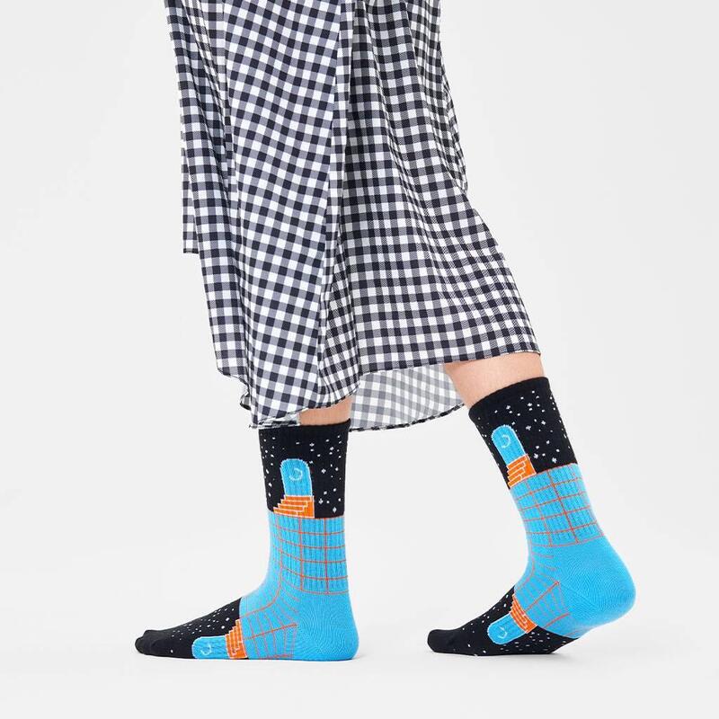 Calcetines Hombre Happy Socks Future Unknown Negro