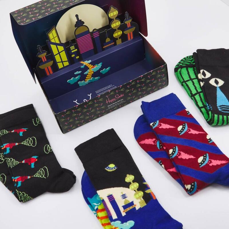 Calcetines Hombre Happy Socks Pack Space Multicolor