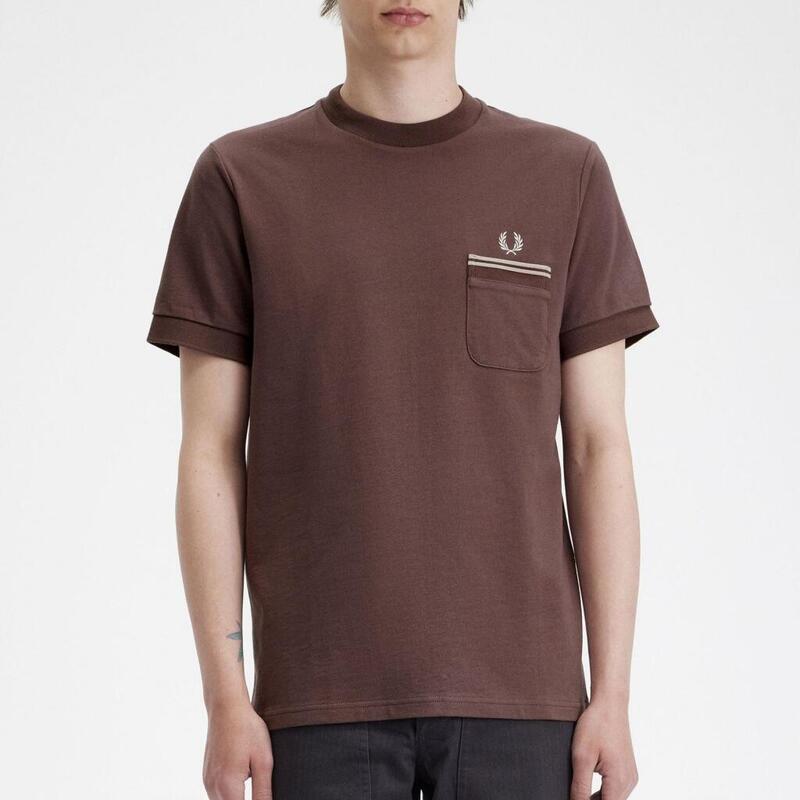 Camisetas Hombre Fred Perry M4650fp Burdeos