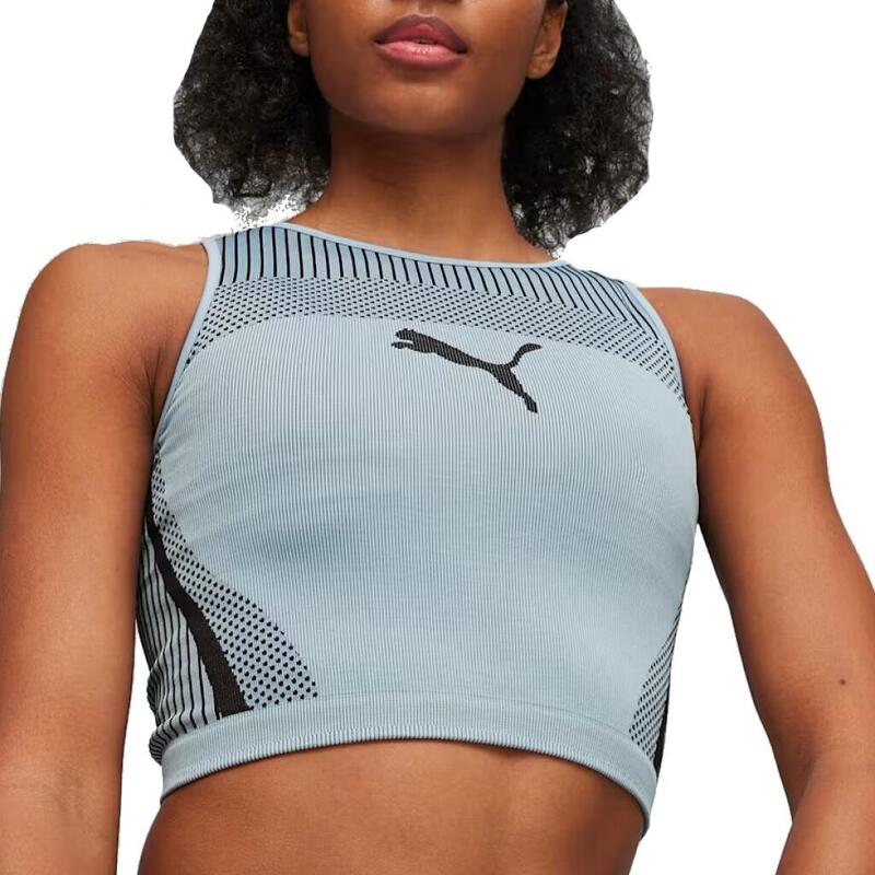 Camisetas Mujer Puma Dare To Crop Top Azul