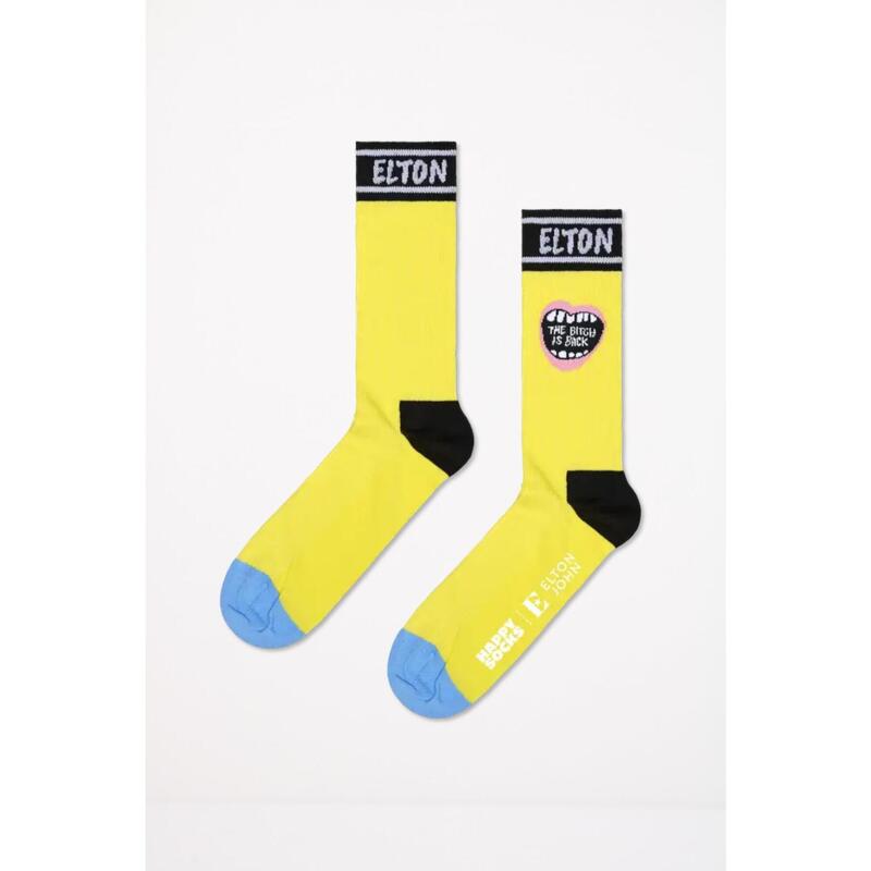 Calcetines Hombre Happy Socks The Bitch Is Back Amarillo