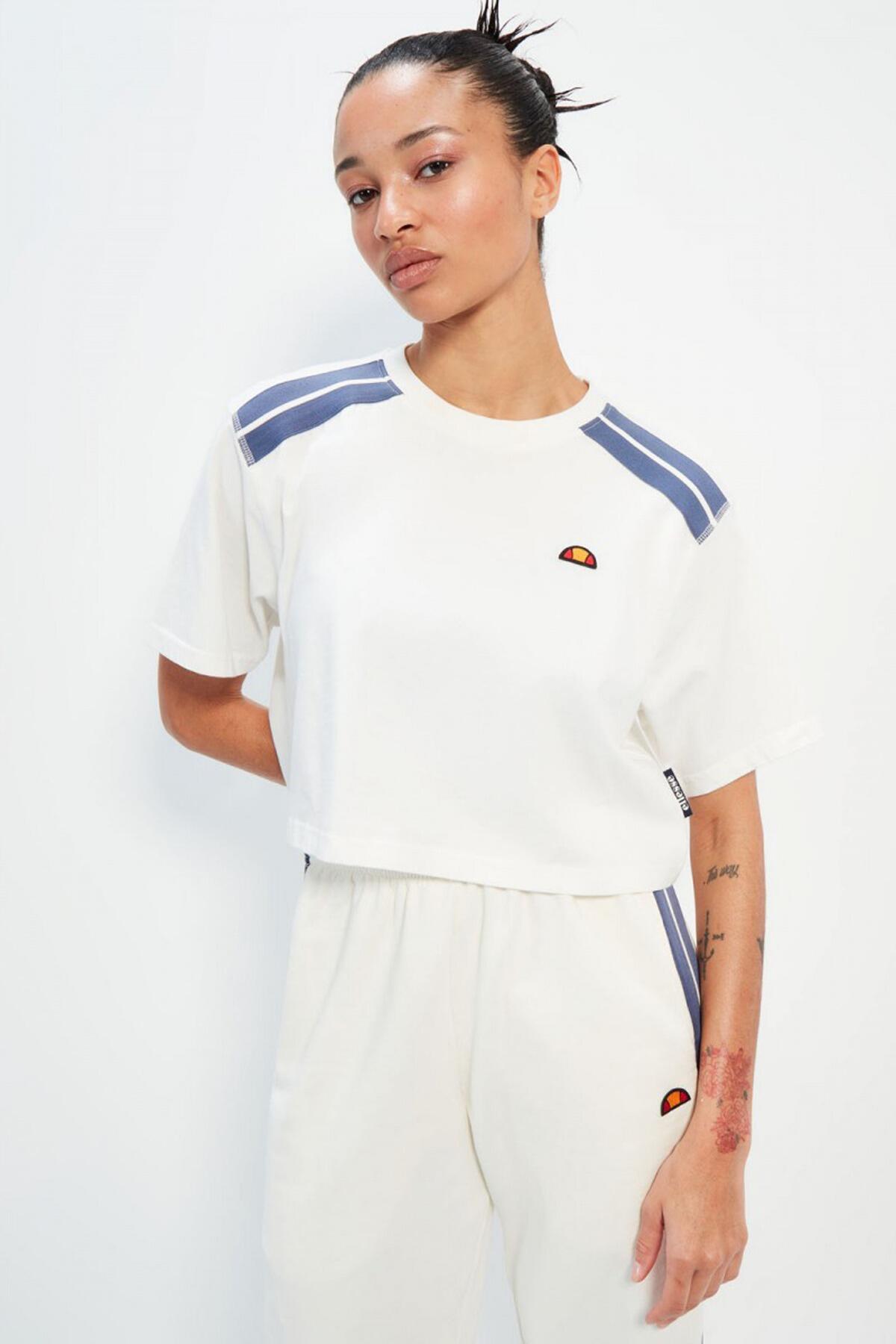 T-shirt Ellesse Modèle Iva Cropped T-shirt Couleur Blanc 5/5