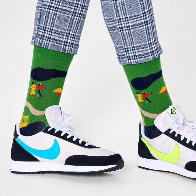 Calcetines Hombre Happy Socks Wap01 7500 Verde